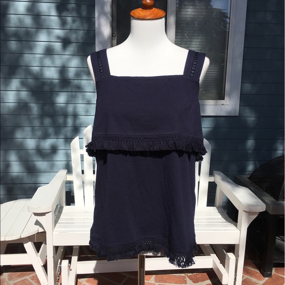 J. Crew Tops - J.Crew Tiered Tank Top Size M